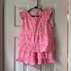 Lilly Pulitzer sleeveless top and shorts set